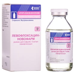 Левофлоксацин-Новофарм р-н д/інф. 5мг/мл бут. 100мл