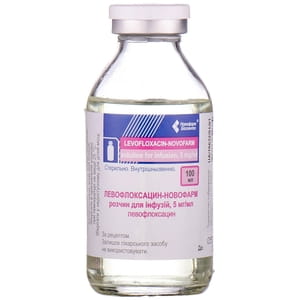 Левофлоксацин-Новофарм р-р д/инф. 5мг/мл бут. 100мл