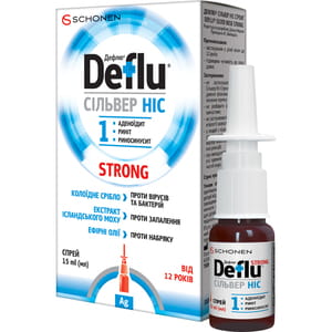 Дефлю Сильвер Нос Стронг спрей назальный комплексного действия во флаконе с распылителем 15 мл