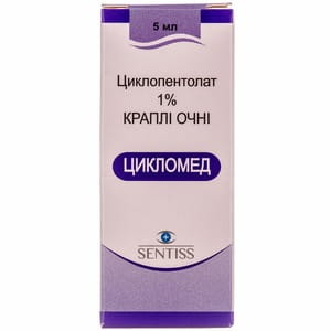 Цикломед глаз. кап. 1% фл. 5мл