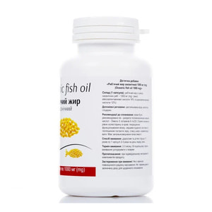 Капсулы для нормализации обмена веществ Рыбий жир океанический капсулы 1000 мг банка 100 шт