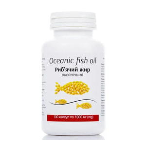 Капсулы для нормализации обмена веществ Рыбий жир океанический капсулы 1000 мг банка 100 шт