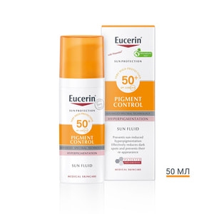 Флюїд для обличчя EUCERIN (Юцерин) Pigment Control сонцезахисний проти гіперпігментації SPF50+ 50 мл