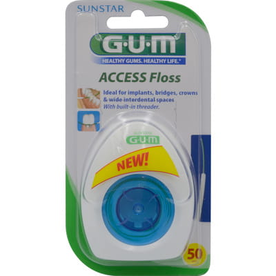 Зубная нитка GUM (Гам) Access ортодонтическая 50 использований