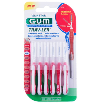Зубна щітка GUM (Гам) міжзубна Travler 0,8 мм