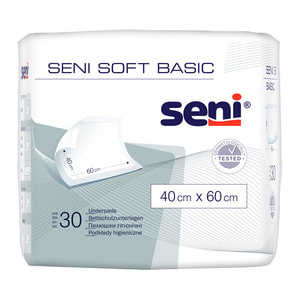 Пелюшки гігієнічні всмоктуючі SENI Soft Basic (Сені Софт Базік) 40 см х 60 см 30 шт