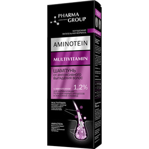 Шампунь от интенсивного выпадения волос PHARMA GROUP (Фарма груп) для нормализации репродуктивных процессов в волосяной луковице 150 мл