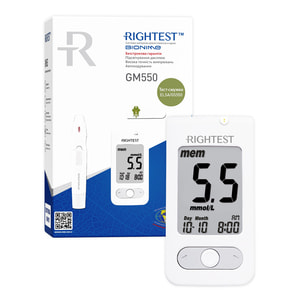 Глюкометр Bionime Rightest GM 550 (Райтест Джи Эм) система контроля уровня глюкозы в крови