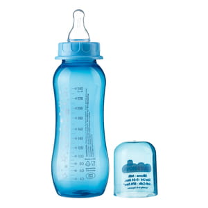 Пляшечка для годування BABY-NOVA (Бебі нова) одноколірна пластикова колір в асортименті 240-250 мл