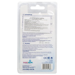 Зубне кільце BABY-NOVA (Бебі нова) тверде рельєфне колір в асортименті 2 шт