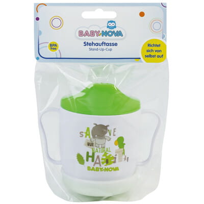 Чашка-неваляшка (поїльник) BABY-NOVA (Бебі нова) з малюнком для дітей з 6 місяців колір в асортименті 150 мл