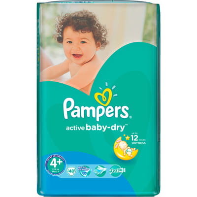 Подгузники для детей PAMPERS Active Baby (Памперс Актив Бэби) Maxi Plus (Макси) 4 плюс от 9 до 16 кг 48 шт