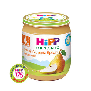 Пюре фруктовое детское Хипп Груша Вильям Крист с 4 месяцев 125 г