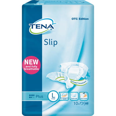 Підгузки для дорослих TENA (Тена) Slip Plus Large (Сліп Плюс Ладж) розмір 3 10 шт