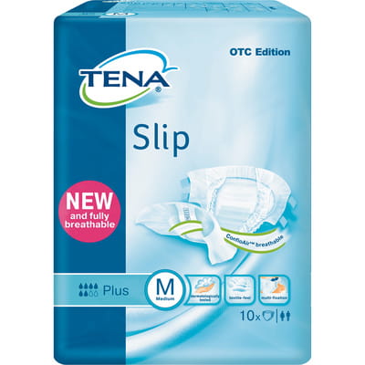 Підгузки для дорослих TENA (Тена) Slip Plus Medium (Сліп Плюс Медіум) розмір 2 10 шт