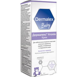 Крем для кожи Dermalex Atopic (Дермалекс Атопик) для лечения симптомов атопического дерматита - зуд, покраснения и раздражения кожи 30 г