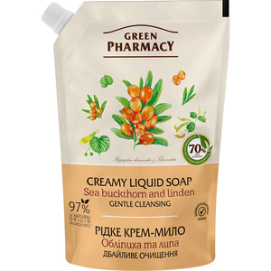 Крем-мыло жидкое Зеленая аптека Облепиха и липа дой-пак 460 мл