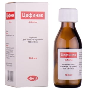 Цефинак пор. д/орал. сусп. 100мг/5мл фл. 100мл