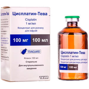 Цисплатин-Тева конц. д/р-ра д/инф. 1мг/мл фл. 100мл №1