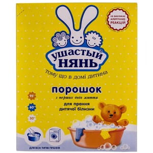 Порошок стиральный Ушастый нянь для стирки детского белья с первых дней жизни 400г