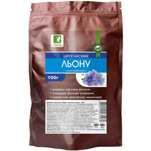 Шрот насіння льону пачка 100 г