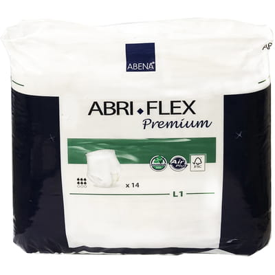 Підгузки-трусики для дорослих ABENA (Абена) 41086 Abri-Flex Premium розмір L-1 (100х140см) 14 шт