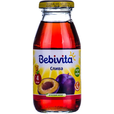 Напиток фруктовый детский BEBIVITA Бебивита Слива 200 мл