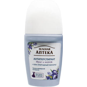 Дезодорант-антиперспирант шариковый ЗЕЛЕНАЯ АПТЕКА Ирис и хлопок 50 мл