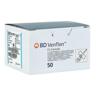 Катетер внутривенный (инфузионная канюля) BD Venflon Pro (Венфлон Про) размер G22 0,9 x 25мм синий 1шт