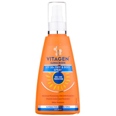 Спрей для лица и тела VITAGEN (Витаджен) Sunscreen солнцезащитный SPF 50+ 120 мл
