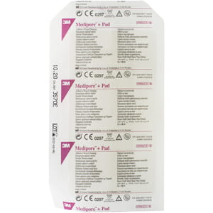 Повязка для закрытия ран Mediporе +Pad (Медипор +Пед) на мягкой эластичной основе с абсорбирующей прокладкой размер 10 см х20 см 1 шт