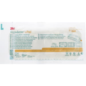 Пов'язка для закриття ран Tegaderm+Pad (Тегадерм +Пед) прозора плівкова з абсорбуючою прокладкою розмір 9см х 25см 1 шт