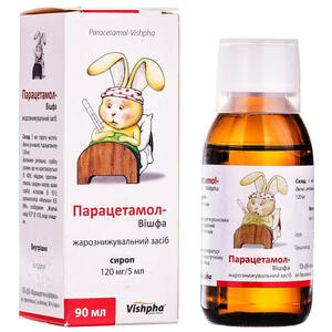 Парацетамол-Вішфа сироп фл. 90мл