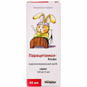 Парацетамол-Вішфа сироп фл. 90мл