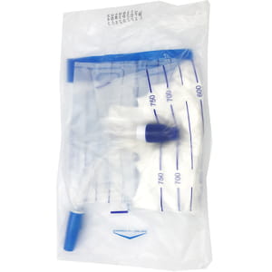 Мочеприемник для взрослых с винтовым сливом и креплением для ноги стерильный объем 750 мл Alexpharm (Алексфарм) 1 шт