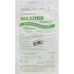 Перчатки хирургические стерильные латексные неприпудренные Maxitex Duplex PF ортопедические размер 7,5 1 пара