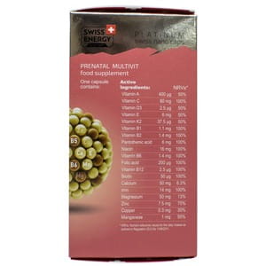 Витамины капсулы Swiss Energy (Свис Энерджи) Prenatal Multivit с витамином С, витамином Д3 и цинком флакон 30 шт