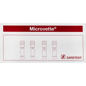 Пробирка Microvette (Микроветт) 500 КЗ ЕДТА для гематологических исследований 100 шт артикул 20.1341 500