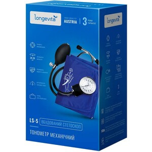 Измеритель (тонометр) артериального давления LONGEVITA (Лонгевита) модель LS-5 механический