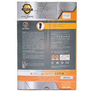 Бандаж на коленный сустав ARMOR (Армор) артикул ARK2104AK с шарнирами и дополнительными ремнями фиксации с полным раскрытием размер L