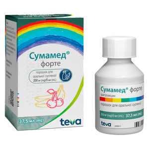 Сумамед форте пор. д/орал. сусп. 200мг/5мл фл. 37,5мл