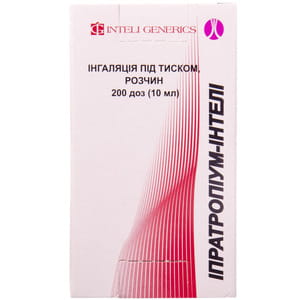 Іпратропіум-Інтелі інгал. під тиском р-н 20мкг/доза бал. 200доз (10мл)