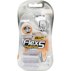 Бритва BIC (Бик) Flex 5 (Флекс 5) Hybrid с 4 сменными кассетами