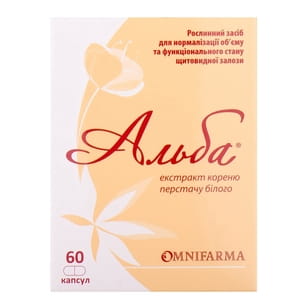 Капсули для поліпшення функцій щитовидної залози Альба 6 блістерів по 10 шт