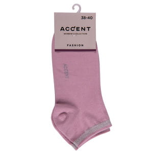 Носки женские ACCENT (Акцент) 0904 с люрексом цвет розовый размер (стопа) 23-25 см 1 пара