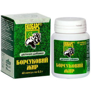 Барсучий жир обогащенный Жаклин Плюс капсулы по 0,3 г флакон 60 шт