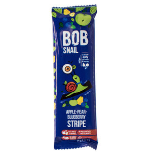 Конфеты детские натуральные Bob Snail (Боб Снеил) Улитка Боб страйпсы яблочно-грушево-черничные 14 г