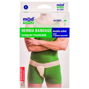Бандаж грижовий ліво і правосторонній Медтекстиль 5001 розмір L люкс