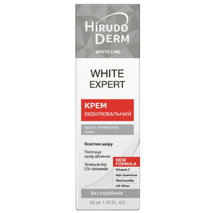 Крем для обличчя, зони декольте HIRUDO DERM (Гірудо дерм) White Line White Expert (Вайт лайн вайт експерт) відбілюючий 50 мл