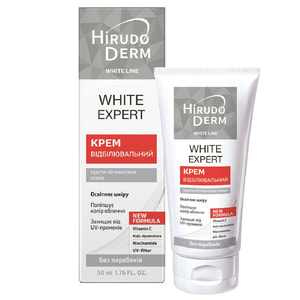 Крем для обличчя, зони декольте HIRUDO DERM (Гірудо дерм) White Line White Expert (Вайт лайн вайт експерт) відбілюючий 50 мл